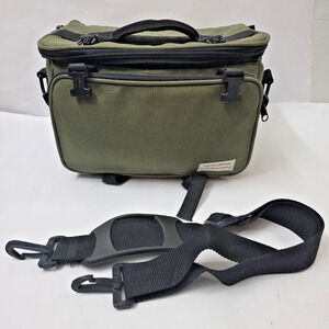 Vintage Green And Black Heavy-Duty Camera Bag Shoulder Strap - Photomate